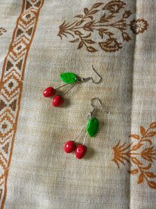 Cherry Drop Earrings