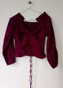 Purple Crop Top