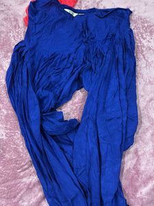 BLUE SILK SALWAR