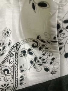 Floral Print Dress w/ Black Belt