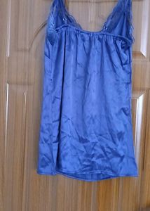 Silky Blue Camisole Top