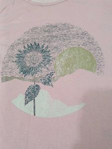 Pink Graphic Print Tee