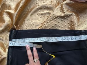 Black Zipper Detail Pants