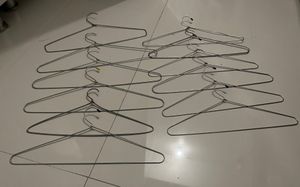 Silver Stainless Steel Hangers - Pack Of 12