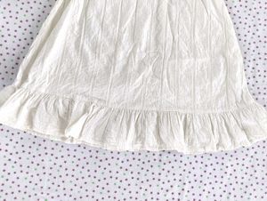 White Crinkled Dress