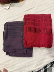 Stylish Scarves - Red & Purple