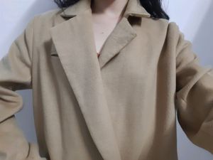 Wool Blend Korean Fashion Overcoat Women