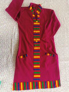 Purple Colour Warm  Kurta