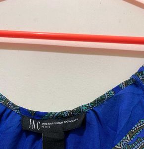 Boho Paisley Cold Shoulder TopL-24