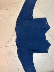 Denim Cropped Jacket