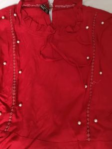 Red Coloured Top