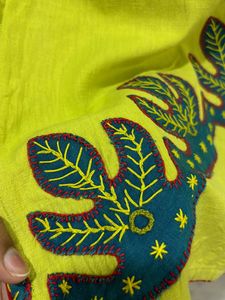 Thread Patch Work Kurta Set