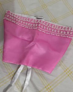 Pink Beaded Tube Top