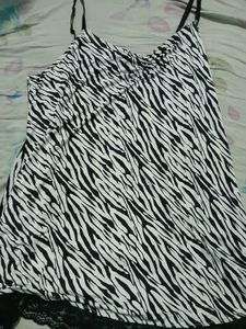 Zebra Print Dress/ Fit XL/L/NEW