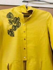 Mustard Stylish Kurti