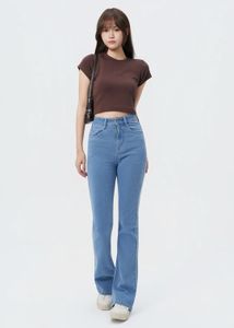 Baby Blue Bootcut Flare Jeans- 28