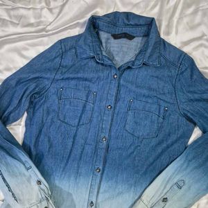 Denim Two Shade Shirt For Men