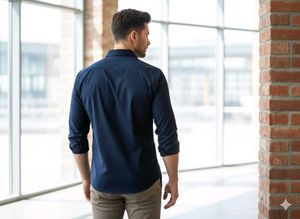 Stylish Navy Blue (M) size Shirt