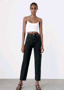 Zara Charcoal Mom fit denim