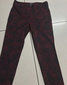 Patterned Skinny Pants