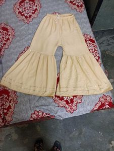 Ladies Tan Palazzo Pants