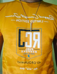 Mustard Yellow T-shirt For Men