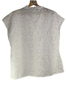 White Lace Eyelet Top