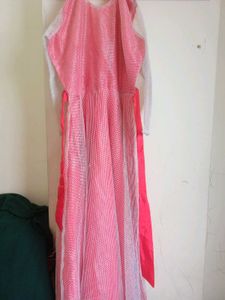 Pink &amp; White Party Gown