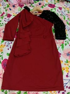 Bodycon Birthday Dress With Sequin Sleeve🎉
