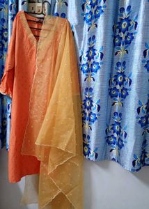 Elegant Orange Kurta