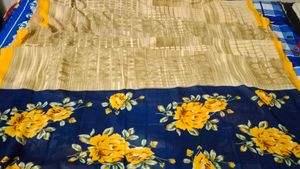 Beautiful Yellow Printed Saare