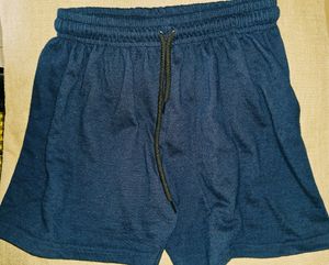 Solid Women Blue Regular Shorts