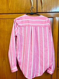Chic HARPA  Pink Striped Shirt