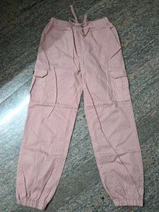 Pink Polka Dot Girls' Cargo Pants