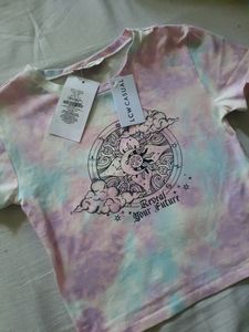 (PRICE DROP!) Lc waikiki pink tie dye crop top wit