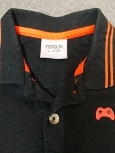 Boy&#39;s Black Polo T-Shirt