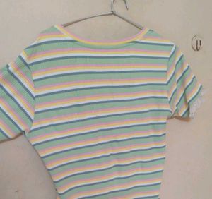 Ribbed Striped T-Shirt