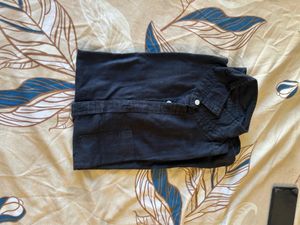 Black Button-Down Shirt