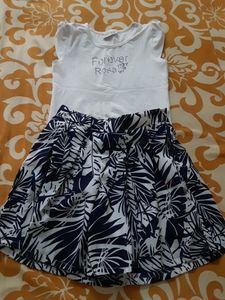 Divider Skirt,top For 5 To 7 Year