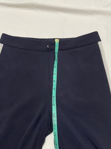Navy blue trouser pant with white strip Size-30