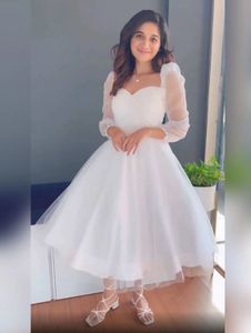 White Tulle Midi Dress - Romantic & Chic