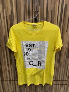 Yellow Graphic Print T-Shirt