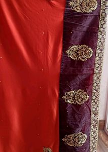 Women Embroidered Saree