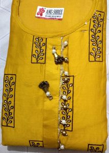 ❣️ Mustard And Brown Dupatta Set