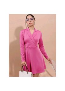 Pink Blazer Dress