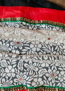 Saree With Embroidery Work