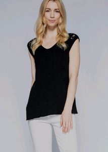 Black Short sleeve Top