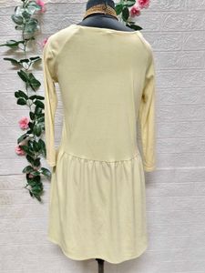 Peach Drop Waist Dress For M To L Size