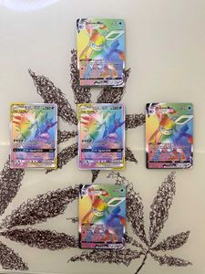 Rainbow Pokemon Cards X5