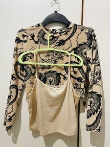 Max-urbn Mesh Top With Camisole 🐉